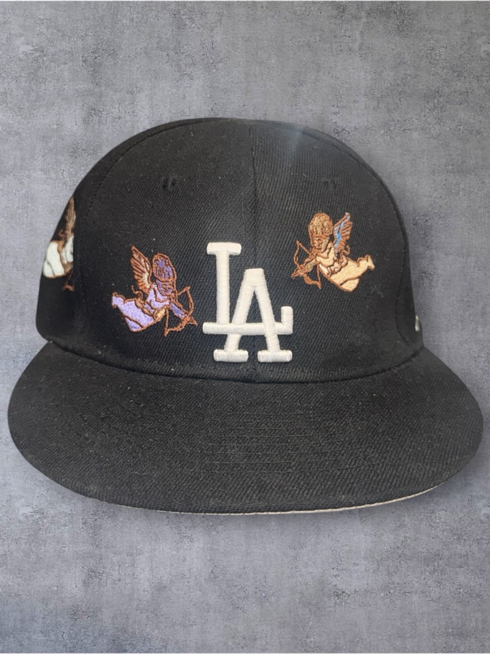 New Era Black LA Cherub Embroidered Kids Cap